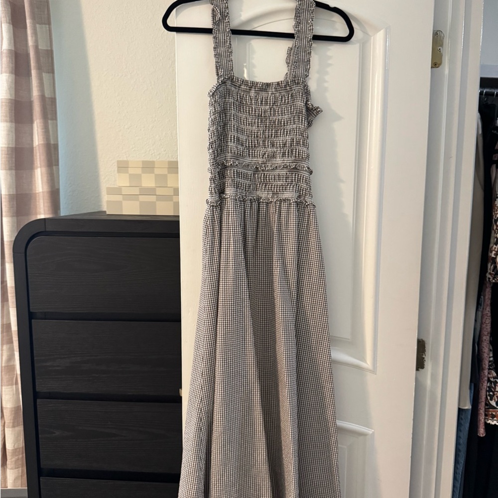 Hill House Brown and White Gingham Azalea Dress